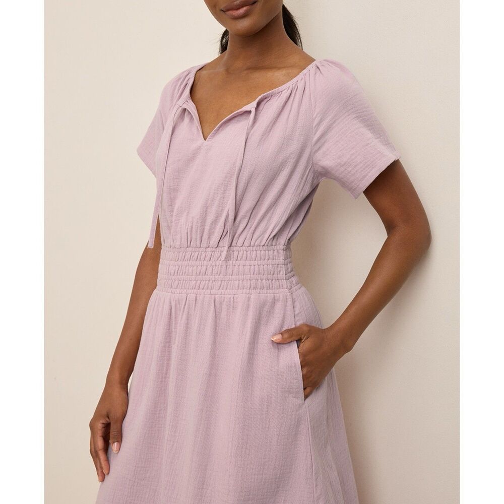 Pact Lavender Midi Dress - Picture 2 of 14